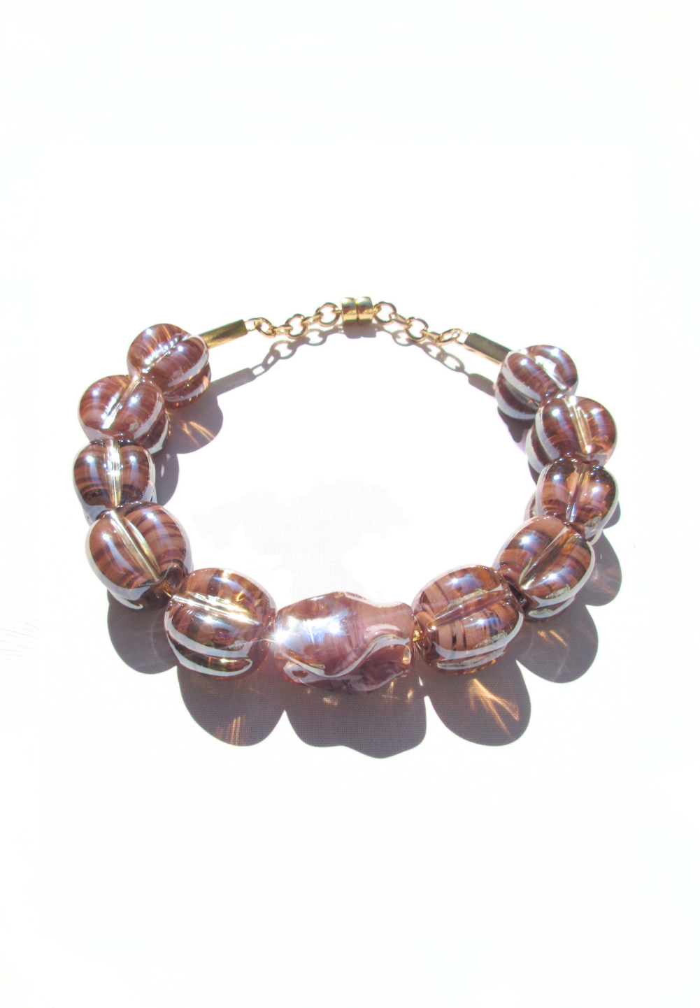 Collar florecer - Rosa oscuro