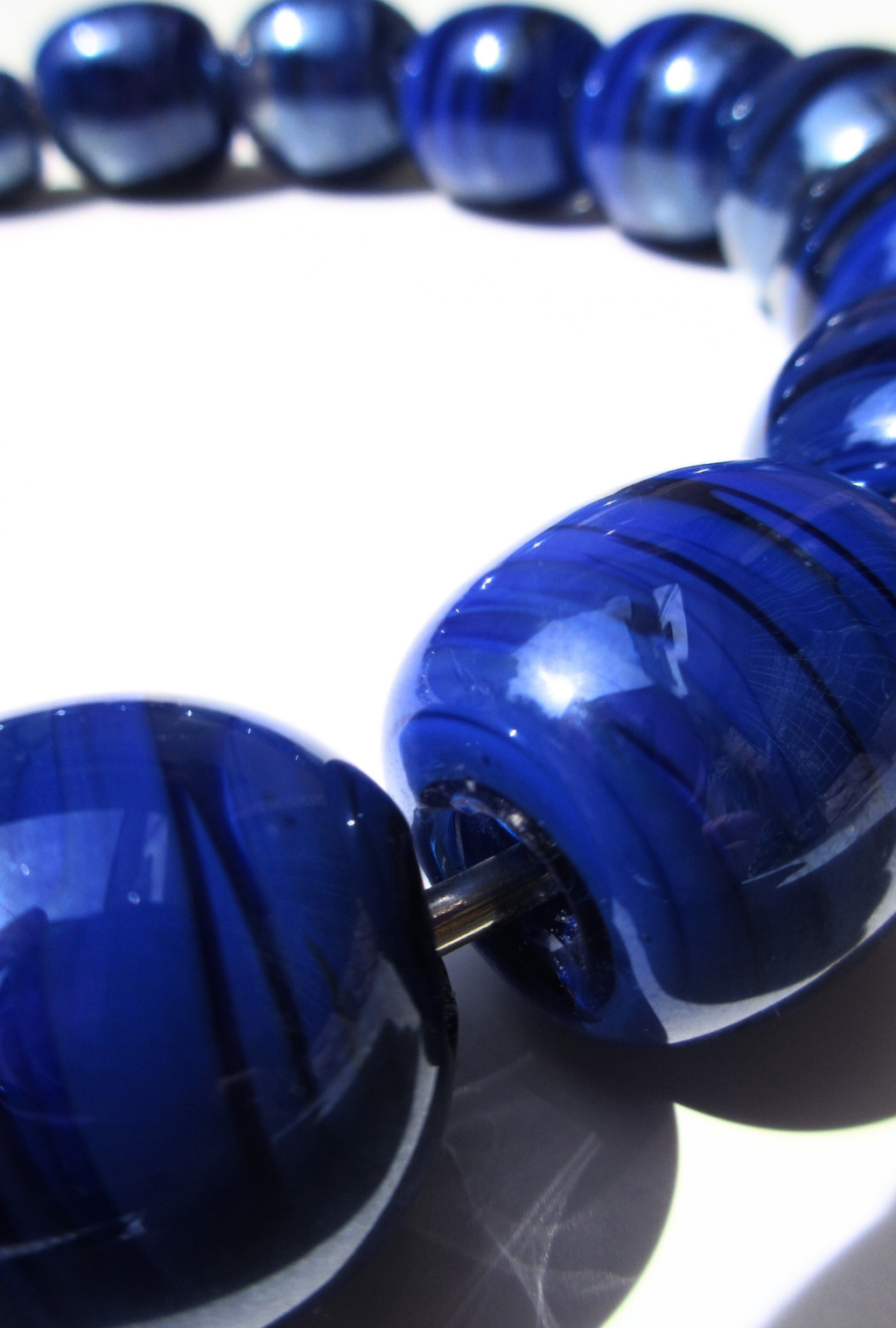 Blooming necklace - Dark blue