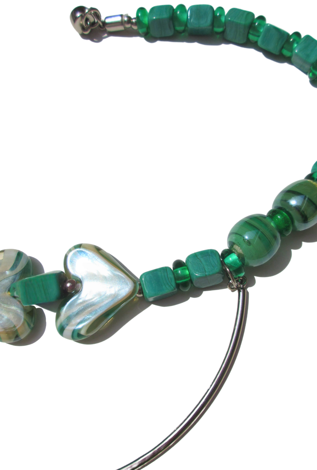 Emerald green Murano glass