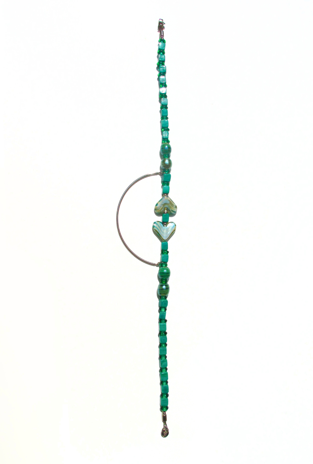 Emerald green Murano glass